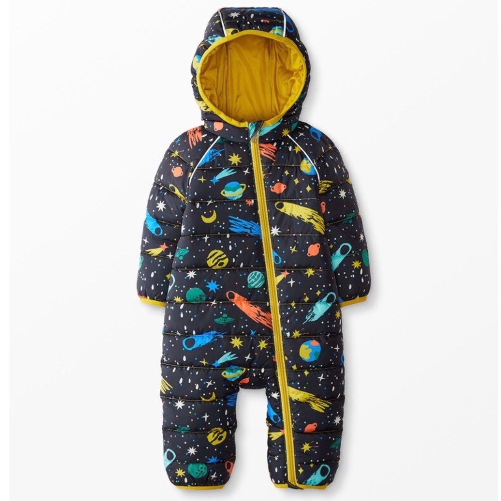 Hanna Andersson Space-Themed Kids Jacket - Black and Yellow